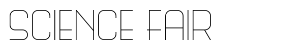 Science Fair font preview